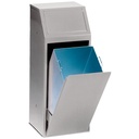 016.306.37_Papelera_Metalica_Economica_Para_Recogida_Selectiva_72_L_Servitrapo