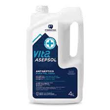 Gel alcohólico antiséptico sin perfume para manos – Garrafa 4 L (VITA ASEPSOL)