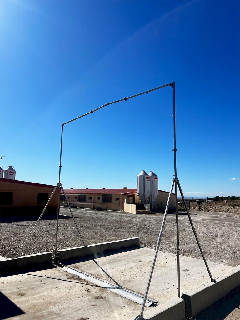 Arcos de desinfección automatizada de vehículos y camiones