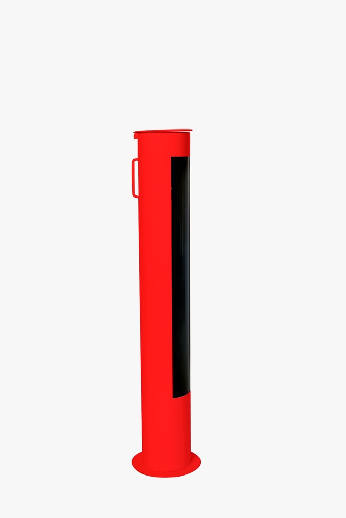 Contenedor Metálico Rojo para Pilas 10 L