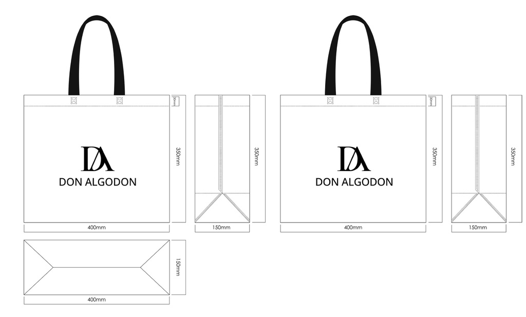 Bolsas TST / Termoselladas 40 x 35 x 15 cm Asa Corta o Asa Larga – Referencia Barcelona