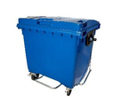 Gran contenedor de basura Schäfer 1100 litros tapa plana