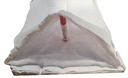 Bobina Blanca de algodón cortada caja 5 kg