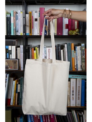 Bolsa premium de loneta natural 340 g personalizada a 5 tintas + base