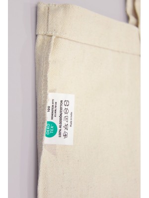 Bolsa premium de loneta natural 340 g personalizada a 5 tintas + base