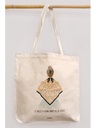 Bolsa premium de loneta natural 340 g personalizada a 5 tintas + base