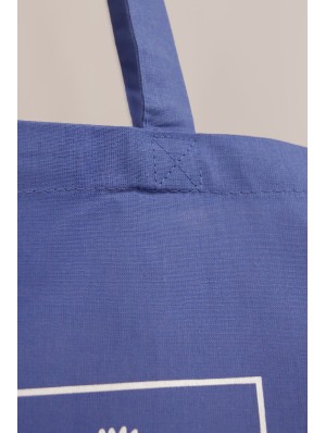 Bolsa de algodón con base de 12 cm y asas largas 48x36 cm de 150 gr