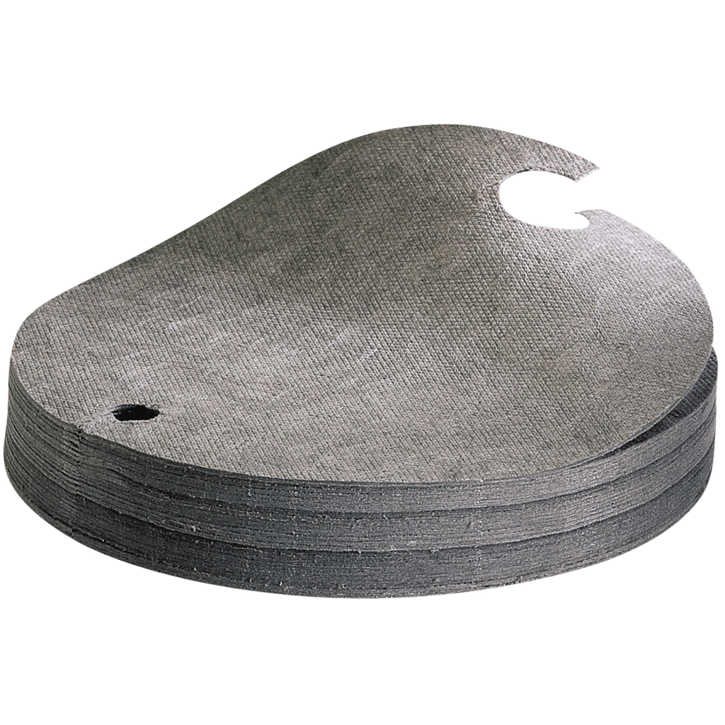 LOTE DE 25 ALFOMBRAS ABSORBENTES UNIVERSALES PARA LA PARTE SUPERIOR DE BIDONES DE Ø56 CM.