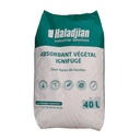 BOLSA DE 40 LITROS DE ABSORBENTE VEGETAL IGNÍFUGO UNIVERSAL.