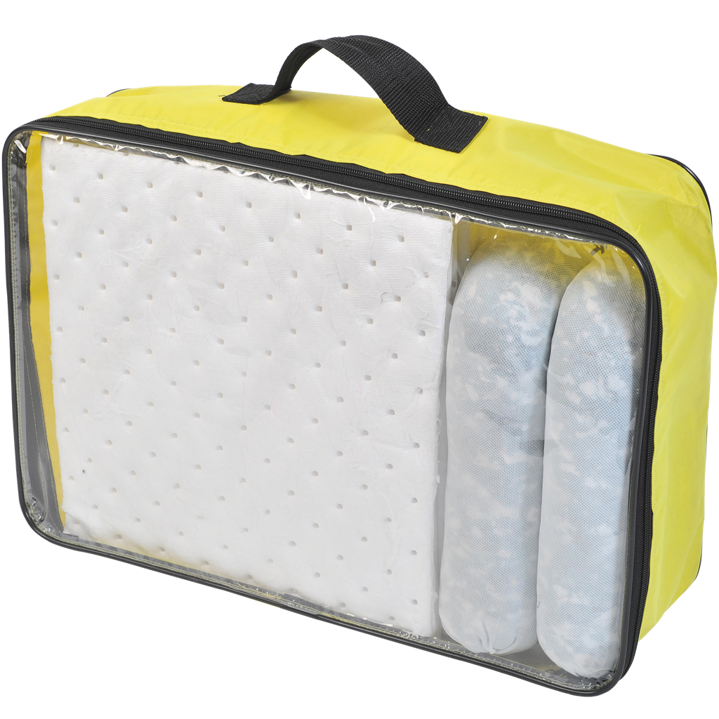 [HKT0050SJ] KIT ABSORBENTE DE HIDROCARBUROS DE 50 LITROS EN BOLSA AMARILLA.