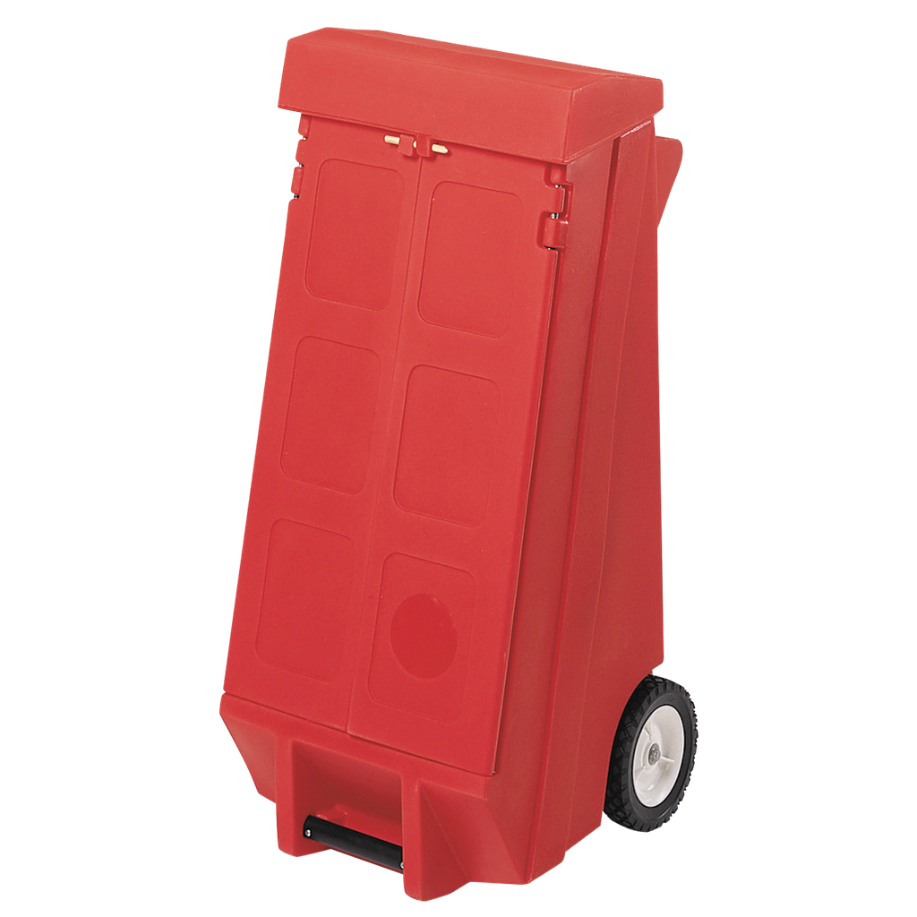 [HKT0100AR] KIT ABSORBENTE DE HIDROCARBUROS DE 100 LITROS EN ARMARIO MÓVIL ROJO.