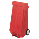 KIT ABSORBENTE DE HIDROCARBUROS DE 100 LITROS EN ARMARIO MÓVIL ROJO.