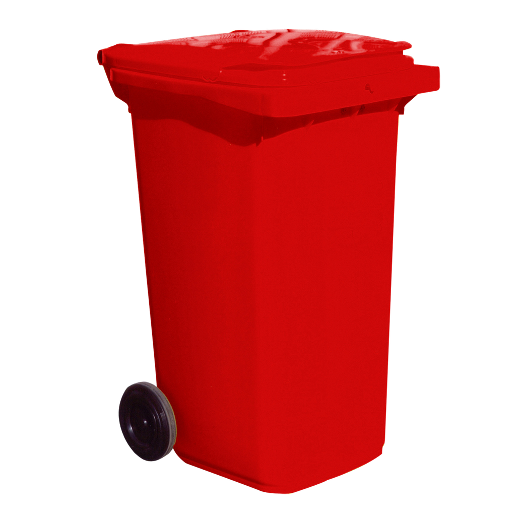 [HKT0300GR] Kit Absorbente De Hidrocarburos De 300 Litros En Contenedor Móvil Rojo.