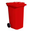 Kit Absorbente De Hidrocarburos De 300 Litros En Contenedor Móvil Rojo.