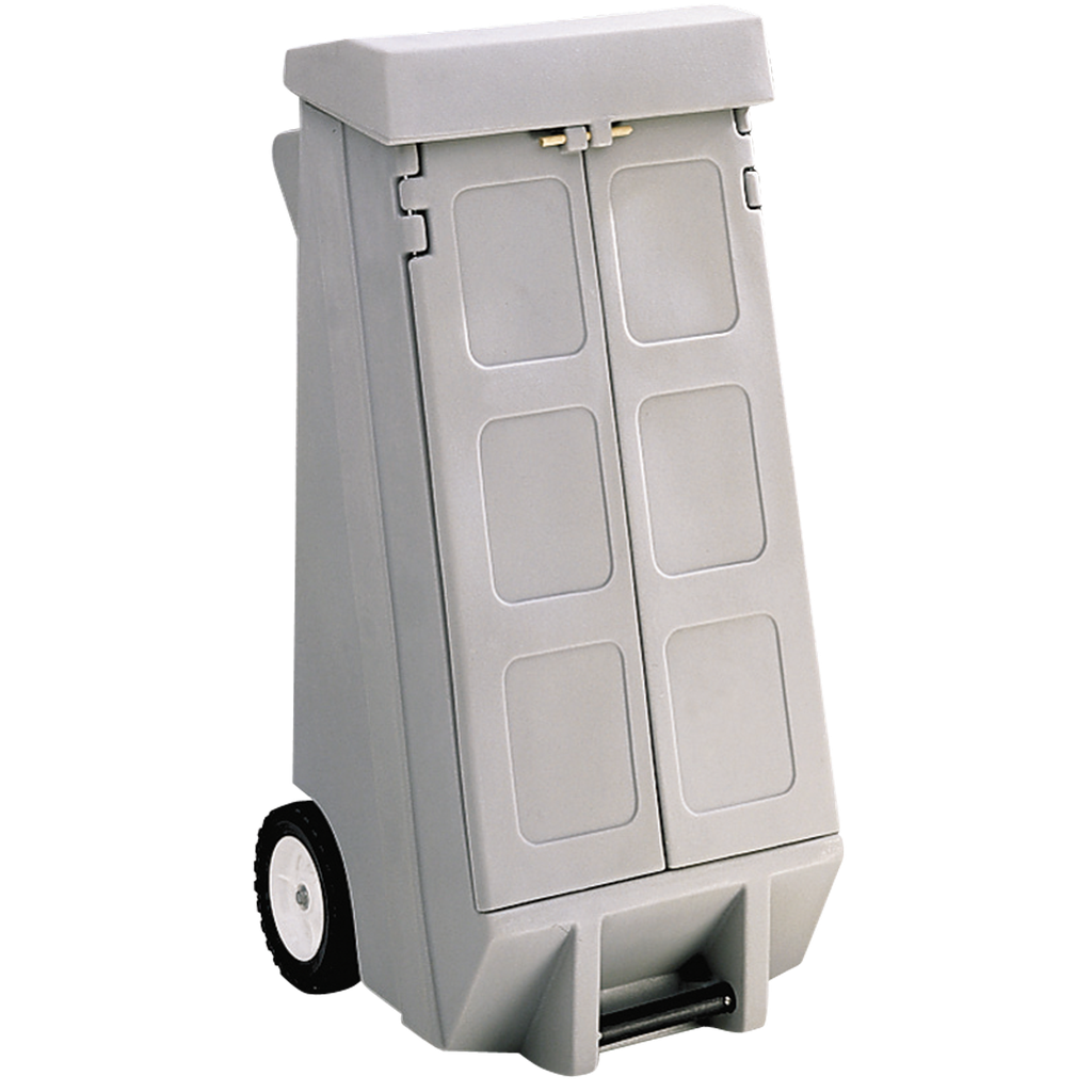 [HKT0100AG] KIT ABSORBENTE DE HIDROCARBUROS DE 100 LITROS EN ARMARIO MÓVIL GRIS.