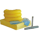 KIT ABSORBENTE DE PRODUCTOS QUÍMICOS DE 75 LITROS EN BOLSA AMARILLA.