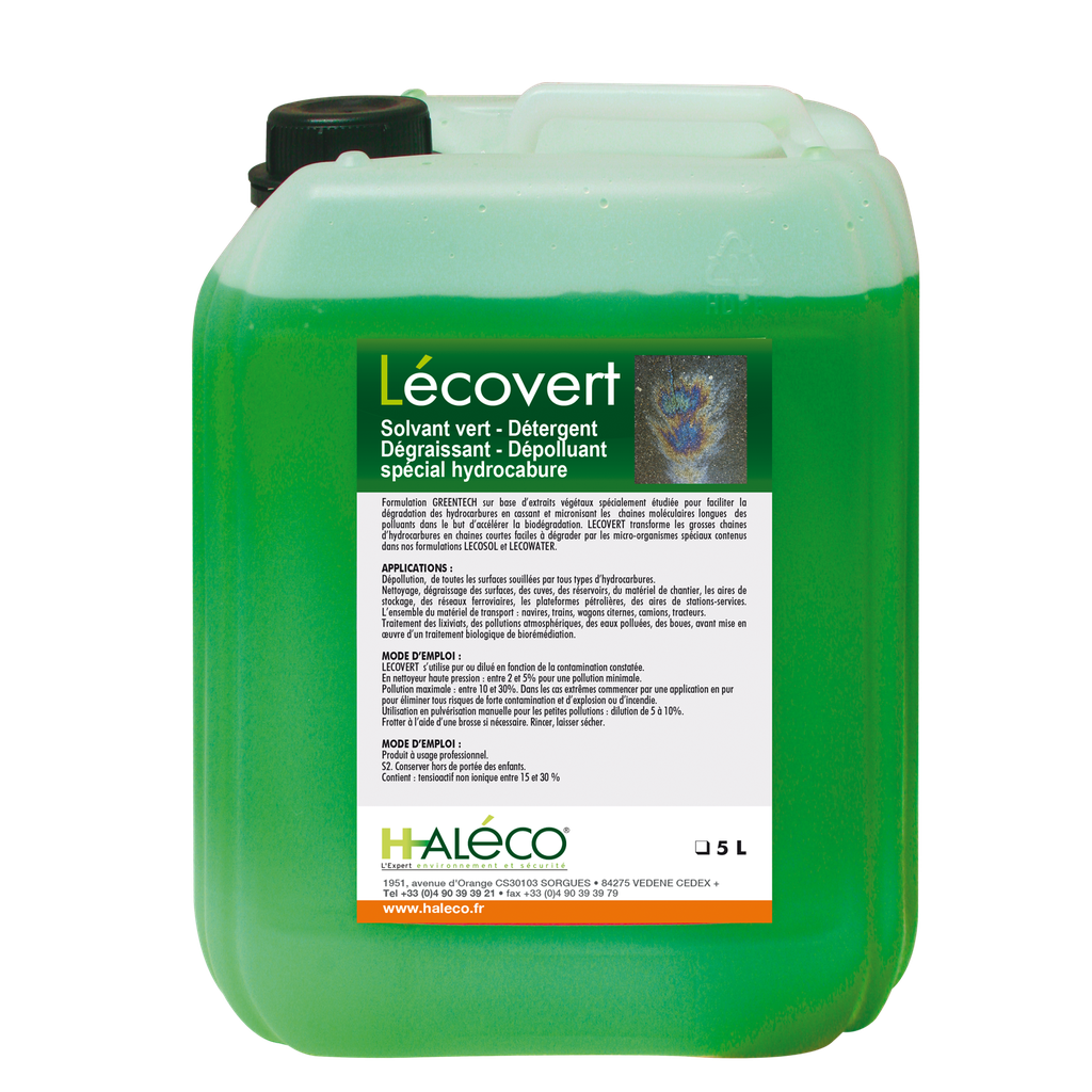 [047.430.80] BIDÓN 5 LITROS DESENGRASANTE DESCONTAMINANTE PARA HIDROCARBUROS LÉCOVERT