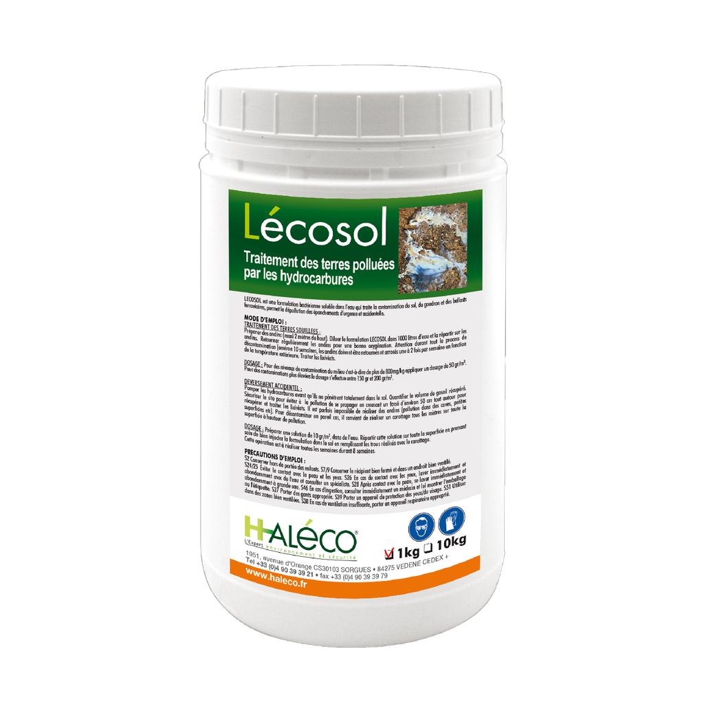 [047.430.04] BOTE DE 1 KG DE DEGRADADOR BIOLÓGICO DE HIDROCARBUROS EN EL SUELO.