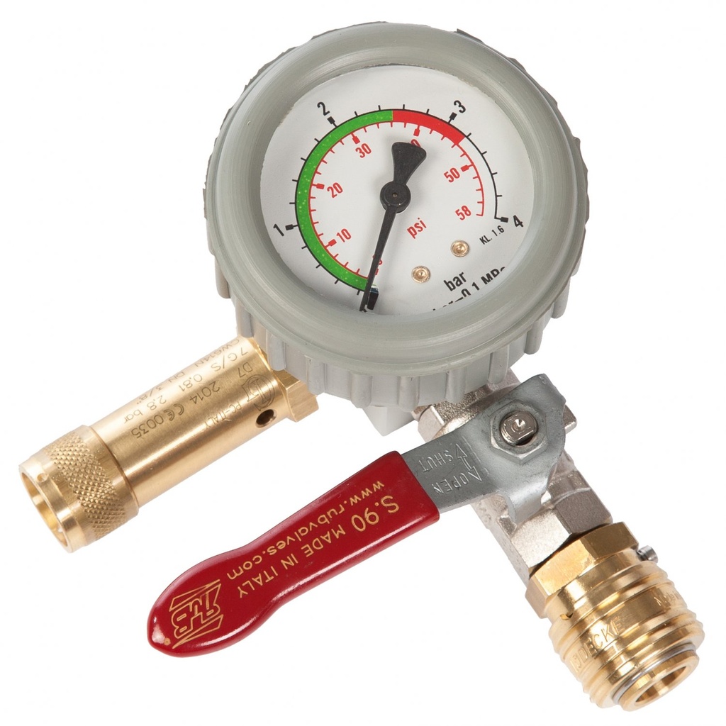 [885.436.69] Manómetro Regulador De Presión De 1,5 Bar Para Inflado De Neumáticos.