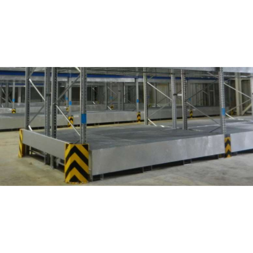 [049.742.59] CUBO DE RETENCIÓN PARA ESTANTERÍA DE 1000 LITROS CON REJILLA 2680 X 1270MM