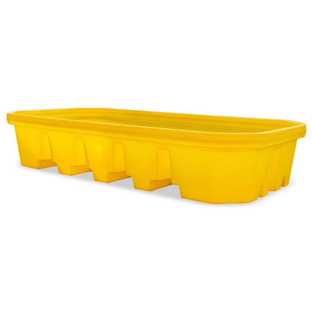 [062.833.94] Cubeto De Retención De Polietileno De 1100L Y 2700Mm Para Estanterías, Sin Rejilla.