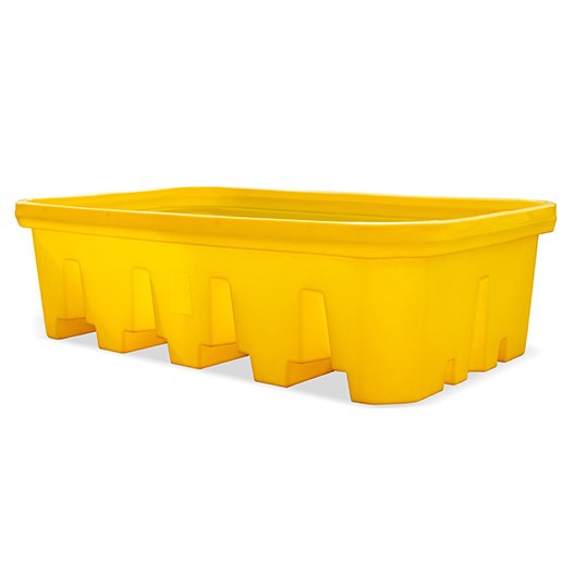 [046.717.08] Cubeto De Retención De Polietileno De 1100L Y 2200Mm Para Estanterías, Sin Rejilla.