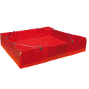 Kit De Descontaminación Con Cubeto Flexible Plegable De 1600L Con Revestimiento