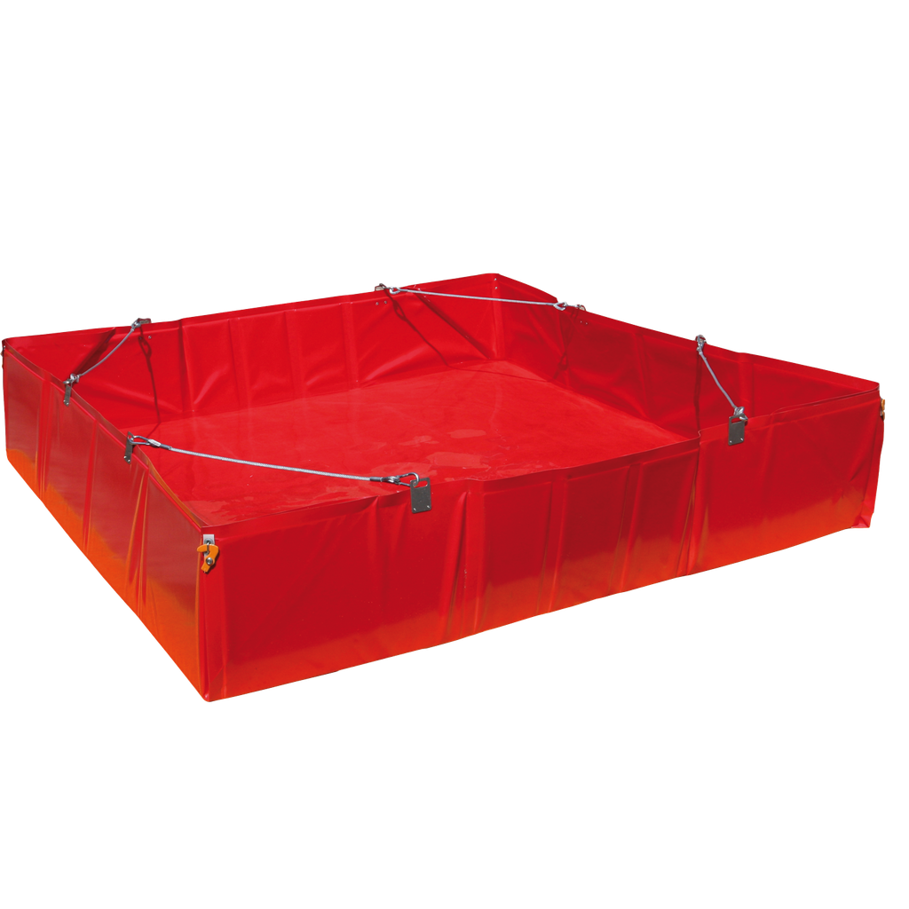 [074.283.76] CUBETO FLEXIBLE DE DESCONTAMINACIÓN DE 1600L PLEGABLE CON REVESTIMIENTO.