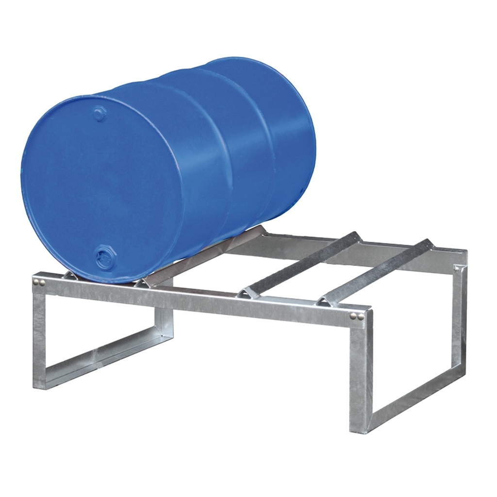 [029.015.23] Soporte Horizontal Para 2 Bidones Redondos De 200 Litros