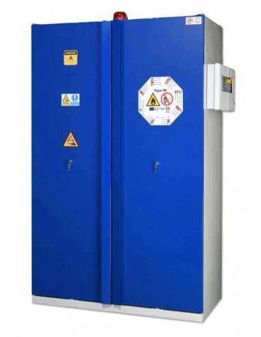 [886.233.58] Armario 2 Puertas En14470-1 En16121 90Min Para Baterías De Litio 120 X 60 X 195 Cm