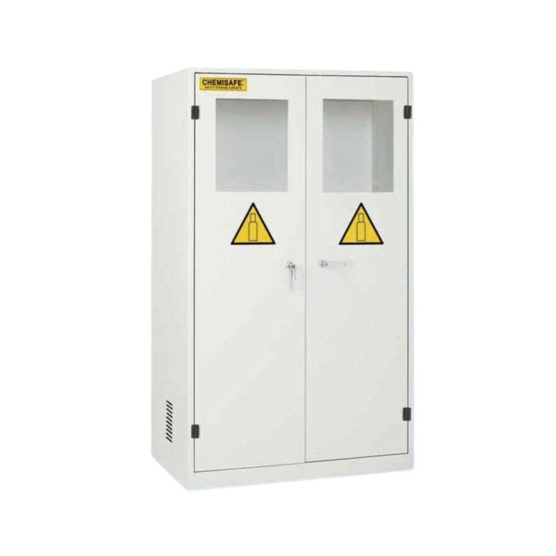 [886.232.93] ARMARIO 2 PUERTAS CON VENTANA PLEXIGLÁS PARA 3/4 BOTELLAS DE GAS 60X60X195CM