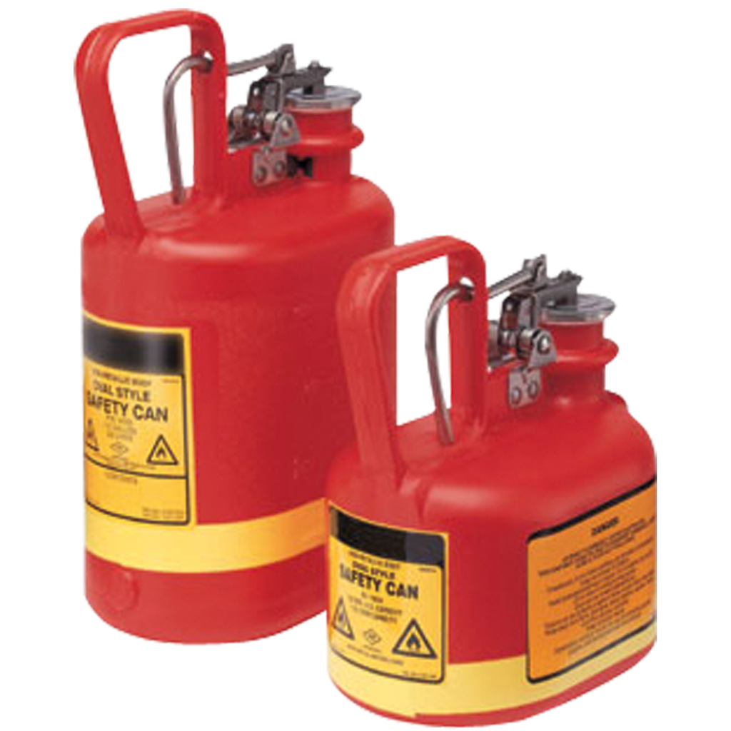 BIDÓN DE SEGURIDAD PARA LÍQUIDOS INFLAMABLES CORROSIVOS.