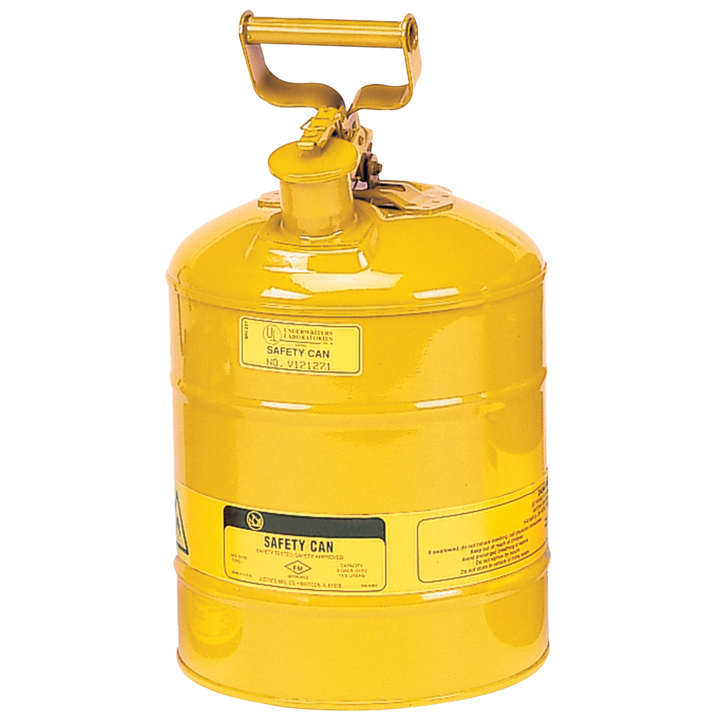 BIDÓN DE SEGURIDAD PARA LÍQUIDOS INFLAMABLES.