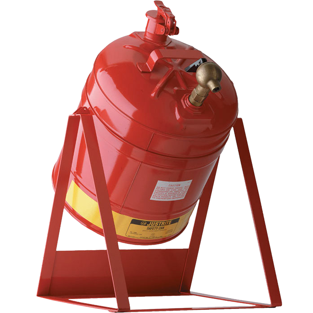 BIDÓN DE SEGURIDAD CON BASCULANTE Y GRIFO PARA LÍQUIDOS INFLAMABLES.