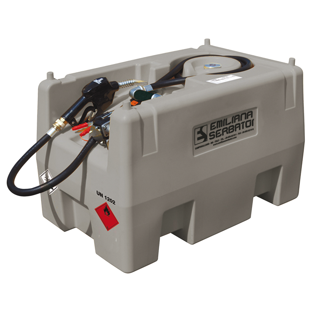 [042.624.46] Tanque Carrytank® Homologado Adr Para Transporte De Gasóleo De 220L En Polietileno Equipado Con 12V, 45 L/Min.