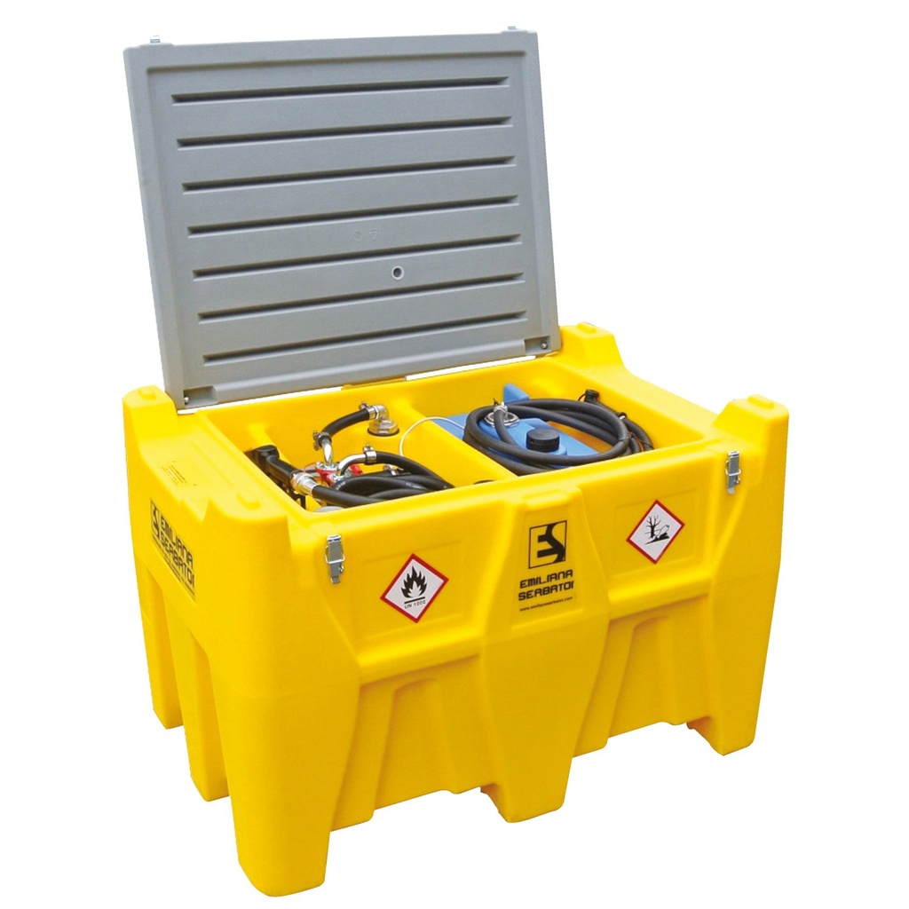 [160.928.53] Tanque Carrytank® De Transporte De Gasóleo Y Adblue® De 400L + 50L En Polietileno Equipado Con 12V, 40 + 15 L/Min.