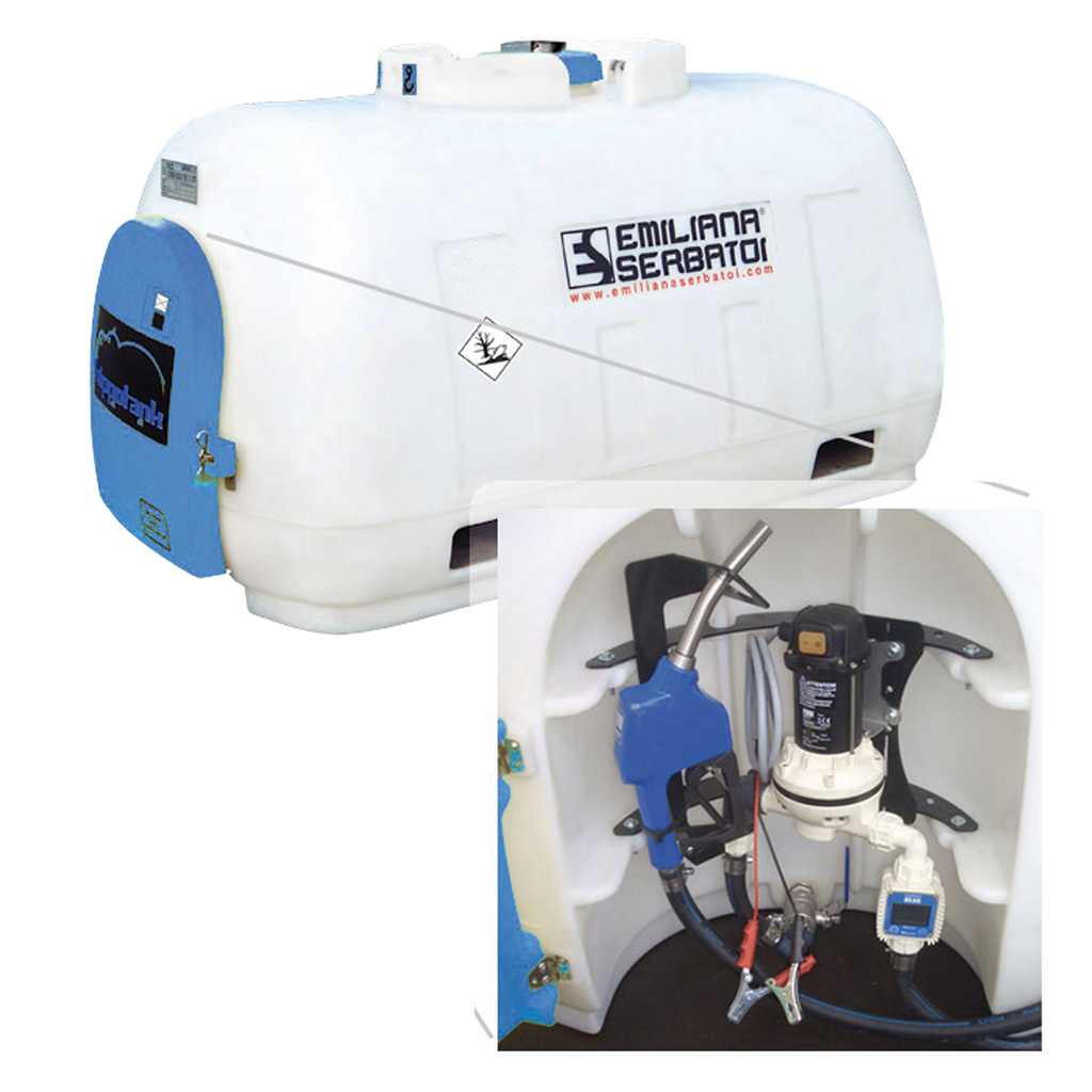 [092.344.36] Depósito De Transporte Adblue® De 960L En Polietileno - Equipado Con 12V, 30 L/Min Con Contador.