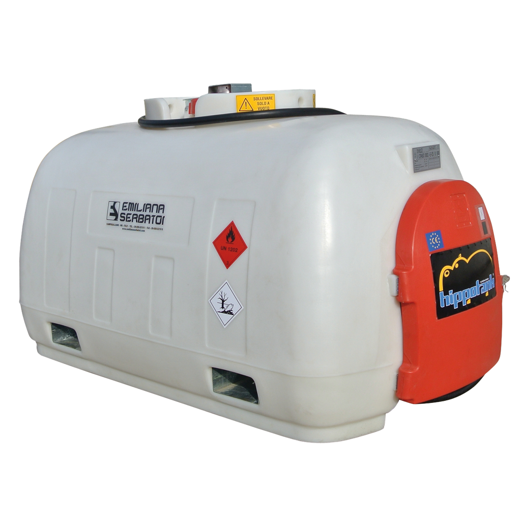 [035.395.71] DEPÓSITO DE TRANSPORTE DE GASÓLEO DE 960L EN POLIETILENO, HOMOLOGADO ADR - EQUIPADO CON 24V, 45 L/MIN.