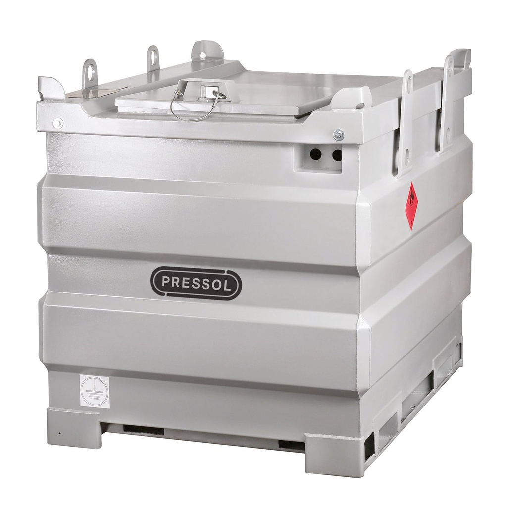 [173.063.99] DEPÓSITO DE TRANSPORTE DE GASÓLEO DE ACERO DE DOBLE PARED DE GRAN CAPACIDAD 1000L 12V 35L/M.