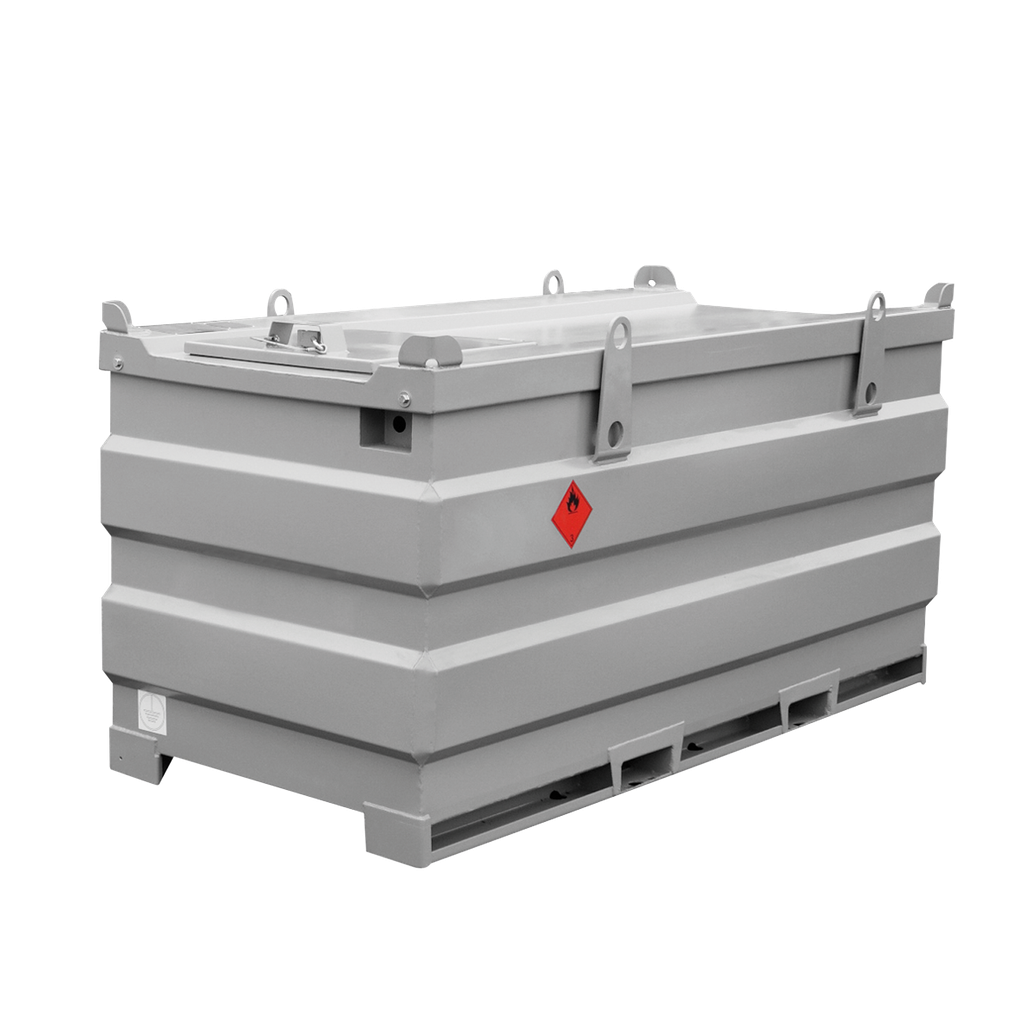 [044.322.65] Depósito De Transporte Y Almacenamiento De Gasóleo De 2000L De Doble Pared De Acero, Homologado Adr - Equipado Con 230V, 60L/Min.