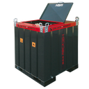 DEPÓSITO DE TRANSPORTE DE GASÓLEO DE ACERO DE DOBLE PARED TANKUBE EQUIPADO CON 440L, 12/24V, HOMOLOGADO ADR.