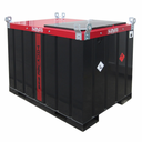 DEPÓSITO DE TRANSPORTE DE GASÓLEO DE ACERO DE DOBLE PARED TANKUBE EQUIPADO CON 440 L, PARA GRUPO ELECTRÓGENO, HOMOLOGADO ADR.