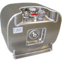 DEPÓSITO DE TRANSPORTE DE GASÓLEO DE ALUMINIO EQUIPADO CON 150 L.