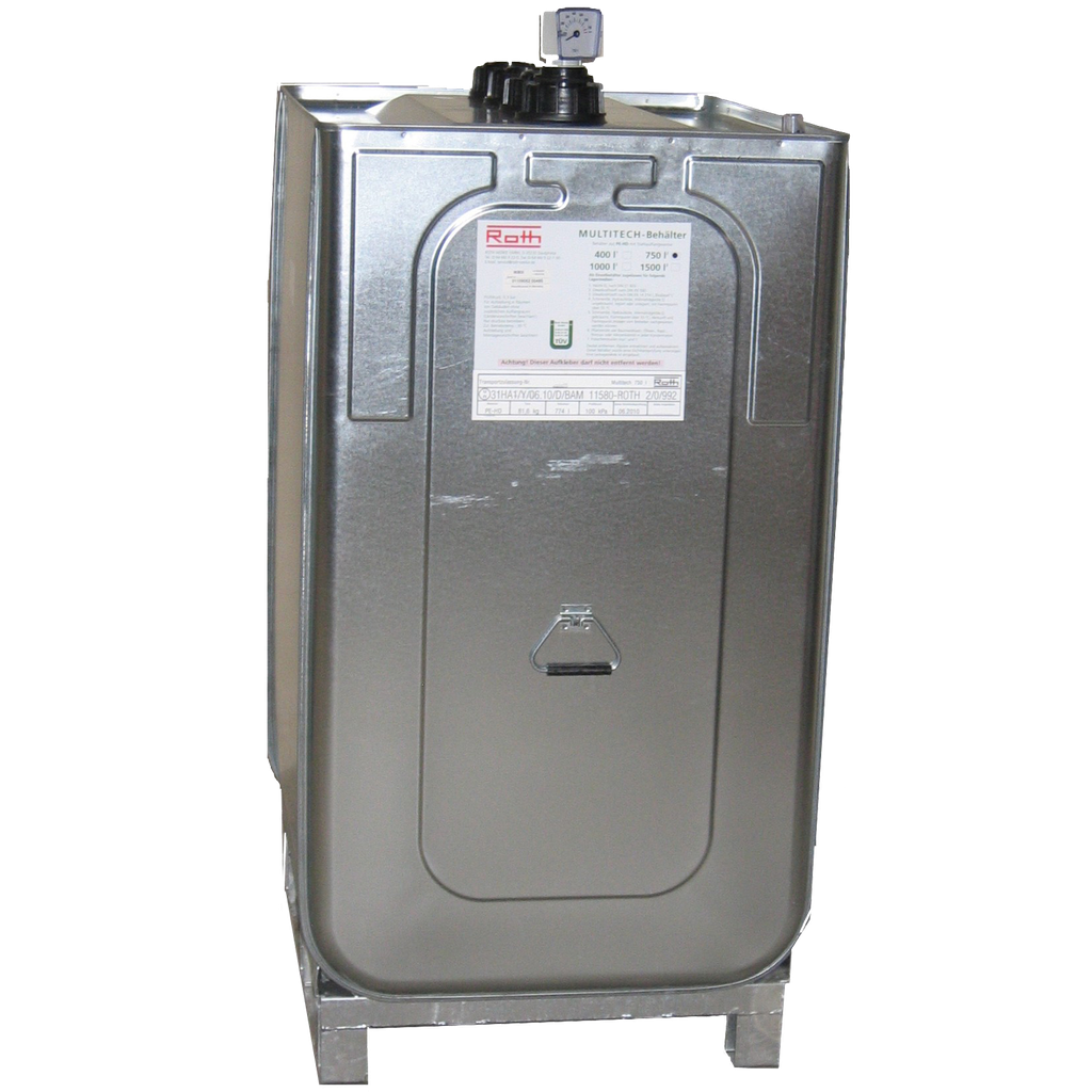 [022.292.47] DEPÓSITO DE TRANSPORTE DE GASÓLEO DE ACERO/PE DE DOBLE PARED EQUIPADO CON 750 L.