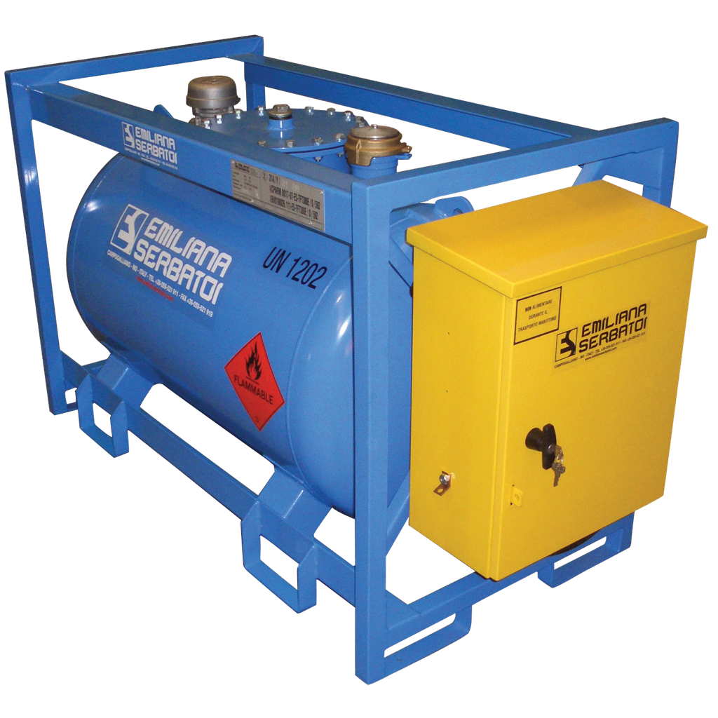 [022.315.58] Depósito De Transporte De Gasóleo De Acero Equipado Con 380 L.