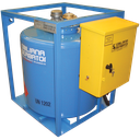 DEPÓSITO DE TRANSPORTE DE GASÓLEO DE ACERO EQUIPADO CON 450 L.