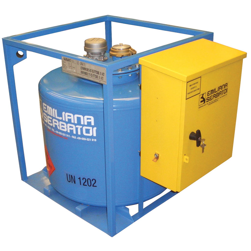 [025.439.57] DEPÓSITO DE TRANSPORTE DE GASÓLEO DE ACERO EQUIPADO CON 250 L.