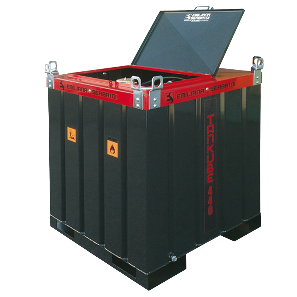 [043.544.80] DEPÓSITO DE TRANSPORTE DE GASÓLEO DE ACERO DE DOBLE PARED TANKUBE EQUIPADO CON 440L, 12/24V.