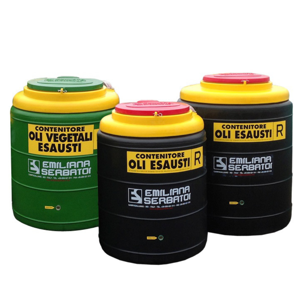[067.939.23] Tanque Ecológico De 500L Para El Almacenamiento De Aceites Usados Minerales Y Vegetales.