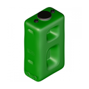 DEPÓSITO DE ALMACENAMIENTO DE LÍQUIDOS ALIMENTARIOS DE PARED SIMPLE DE POLIETILENO DE 1100L.